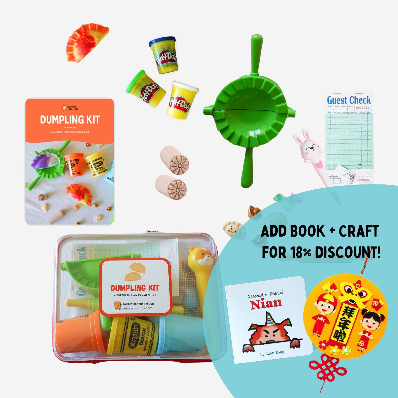 Dumpling Play Dough Kit