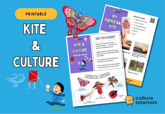 FREE - Kite Printable for Kids | Fun Facts + DIY Paper Kite Craft